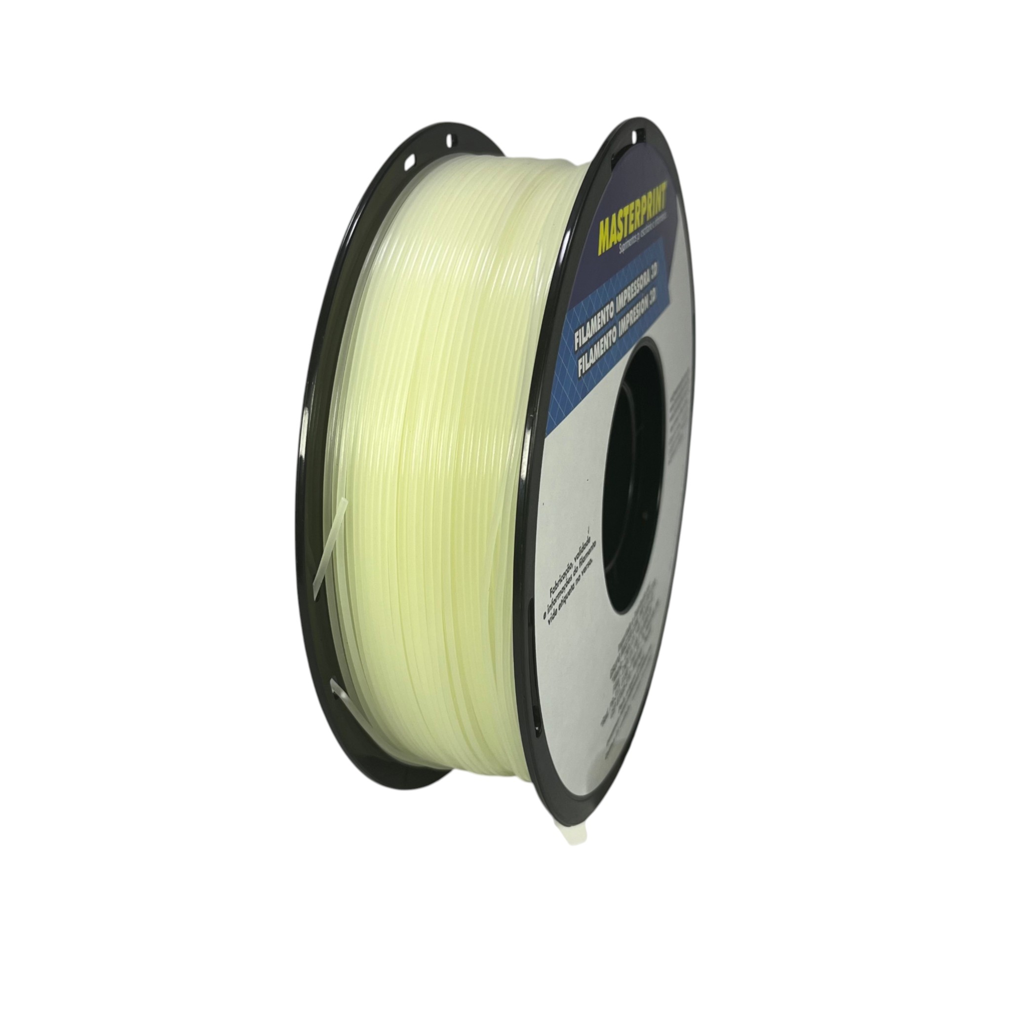 Filamento MasterPrint PLA Fosforescente 1kg Natural/Verde, foto 5