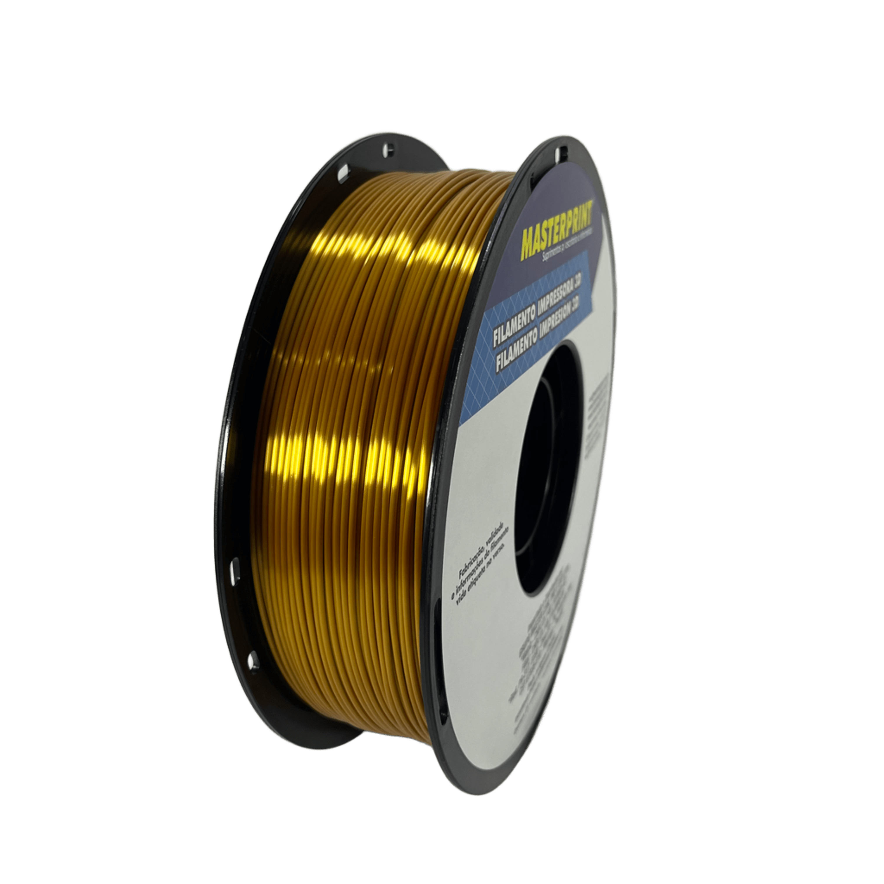 Filamento Masterprint Pla Silk 1kg 1.75mm Dourado Dourado, foto 2