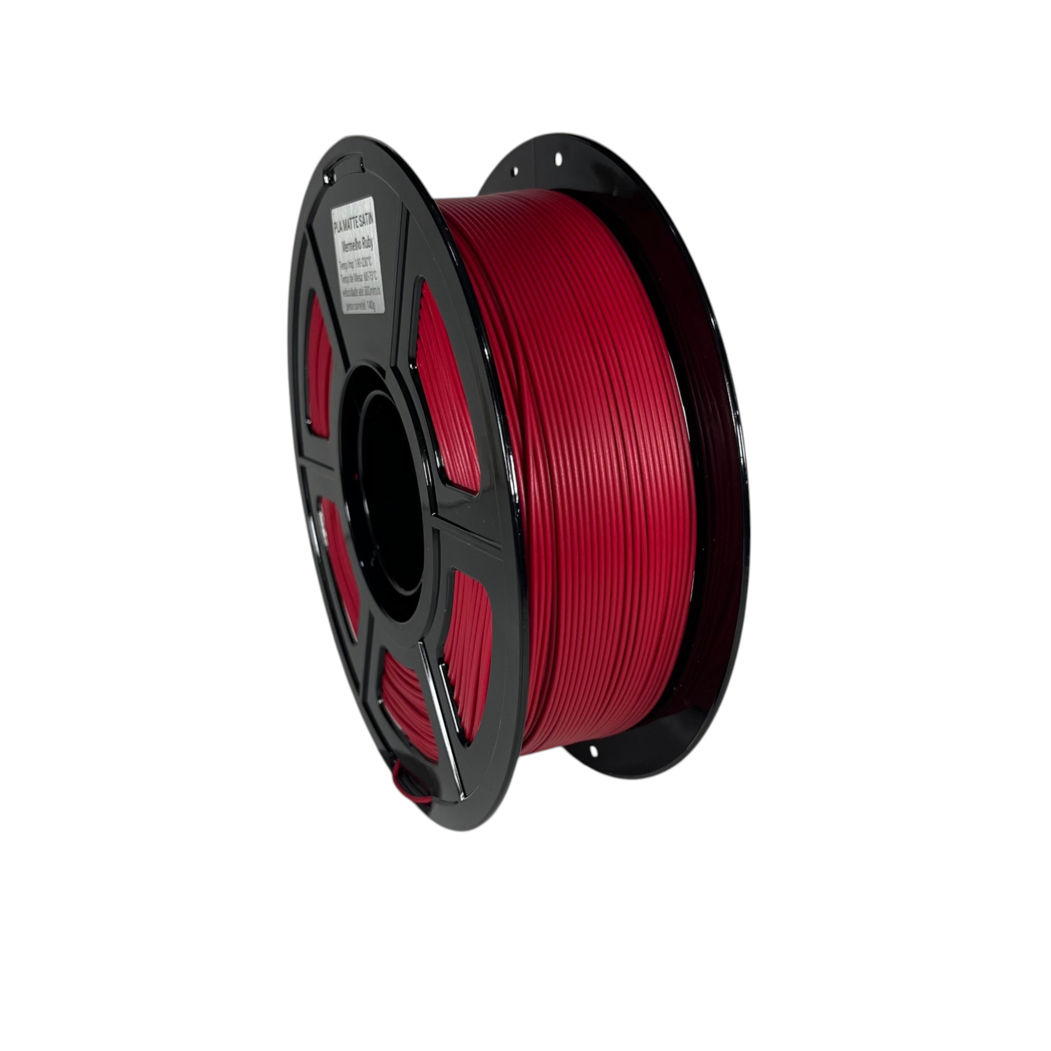 Filamento FusionX PLA Matte Vermelho Ruby 1.0kg 1.75mm