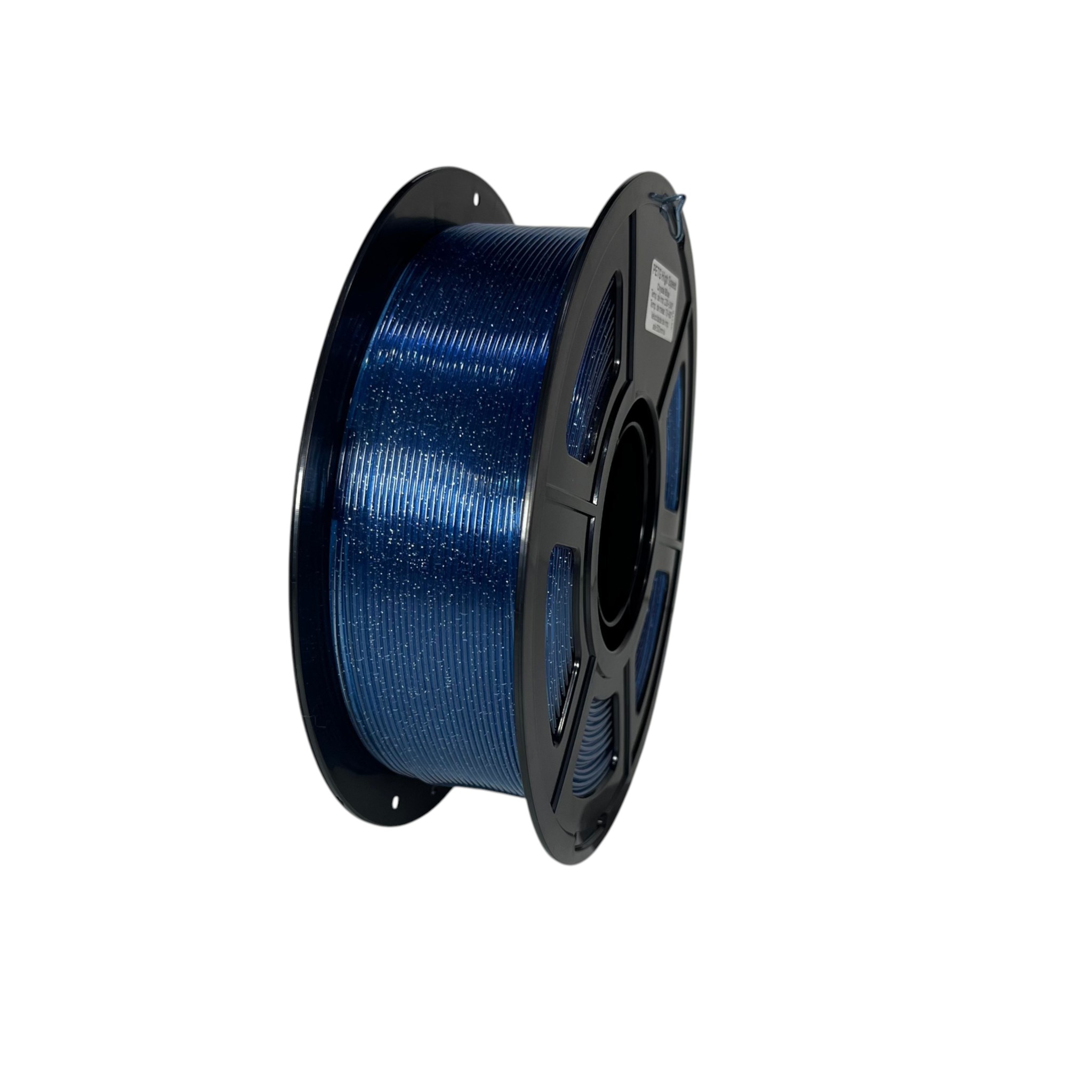 Filamento FusionX PETG Transparente Glitter Azul 1.75mm, foto 2
