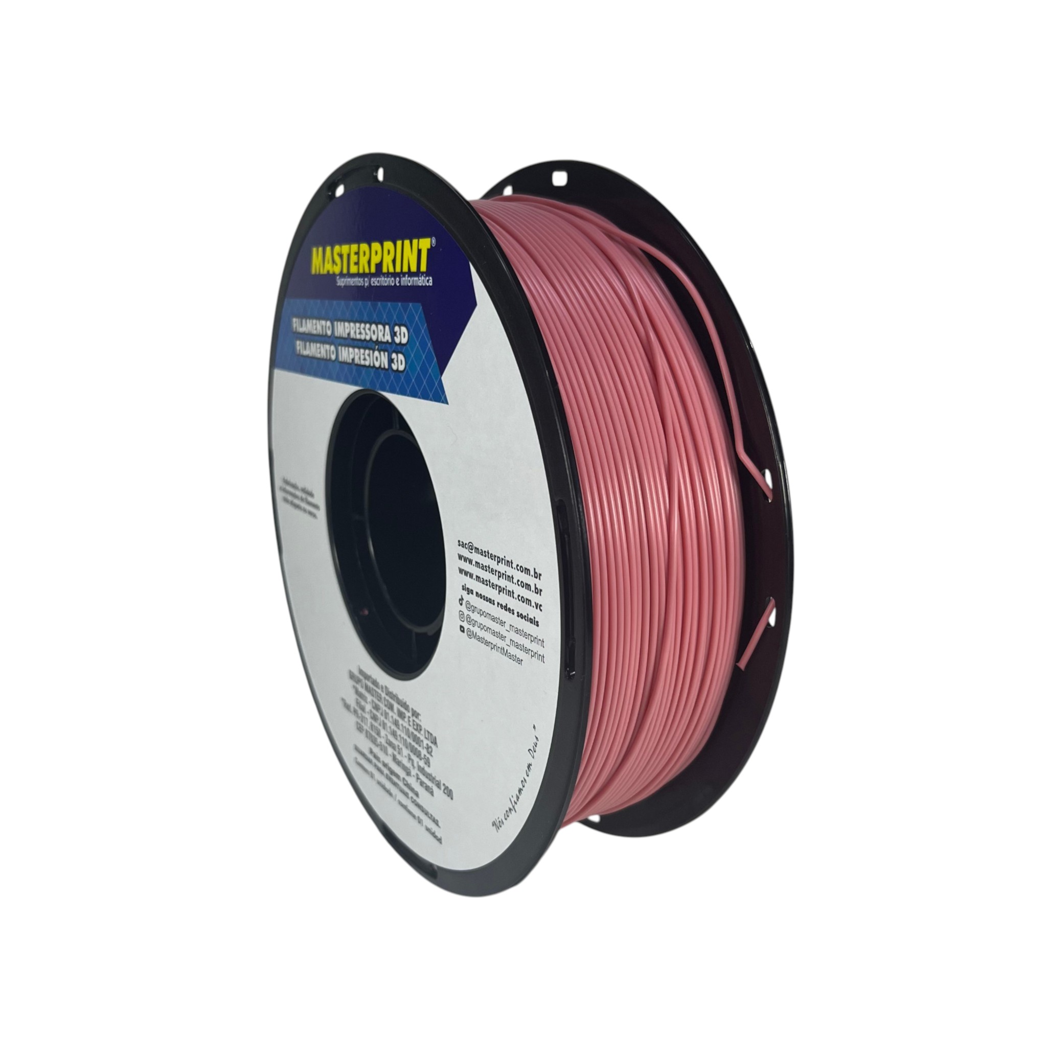 Filamento MasterPrint PLA 1kg 1.75mm Rosa
