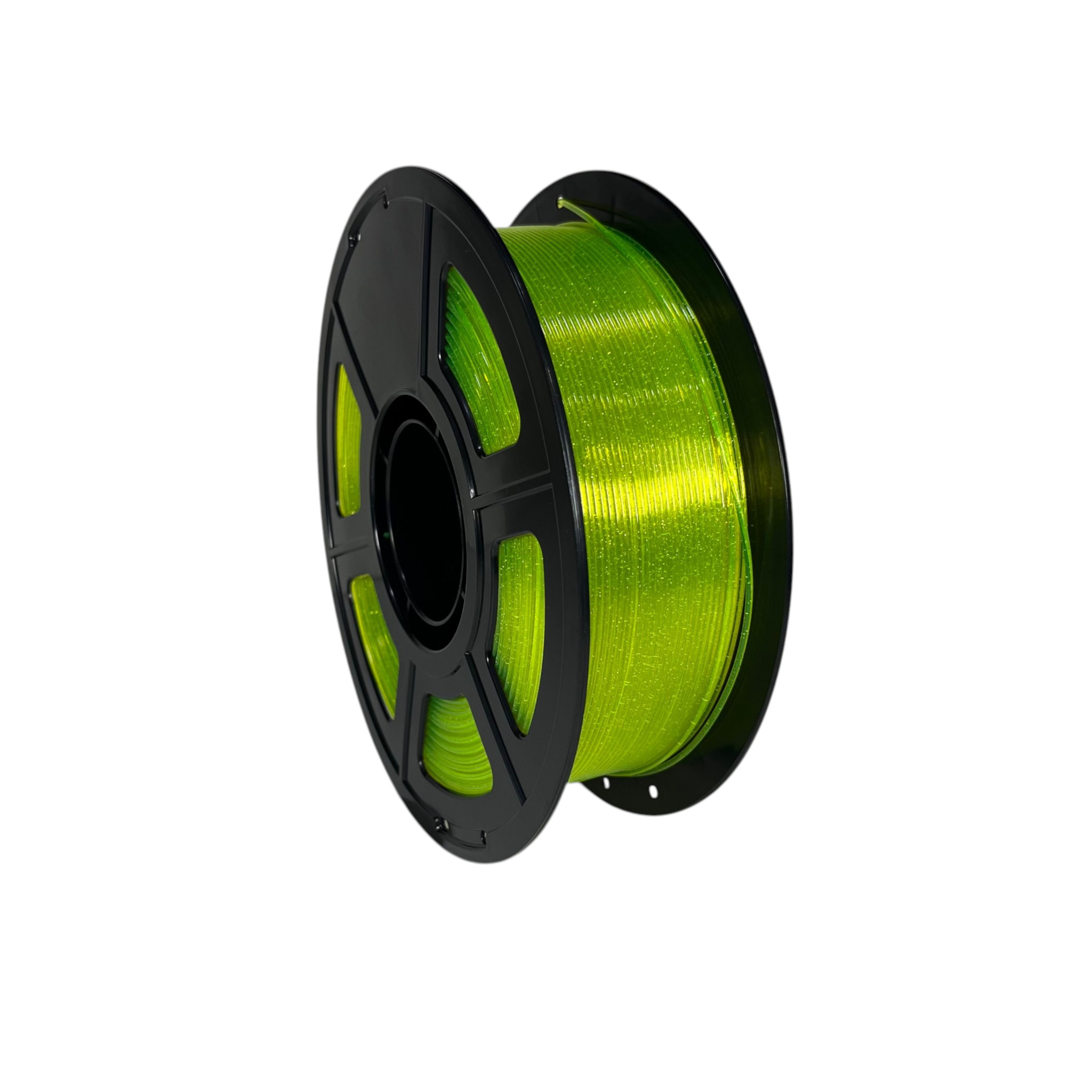 Filamento FusionX PETG Transparente Glitter Amarelo 1.75mm