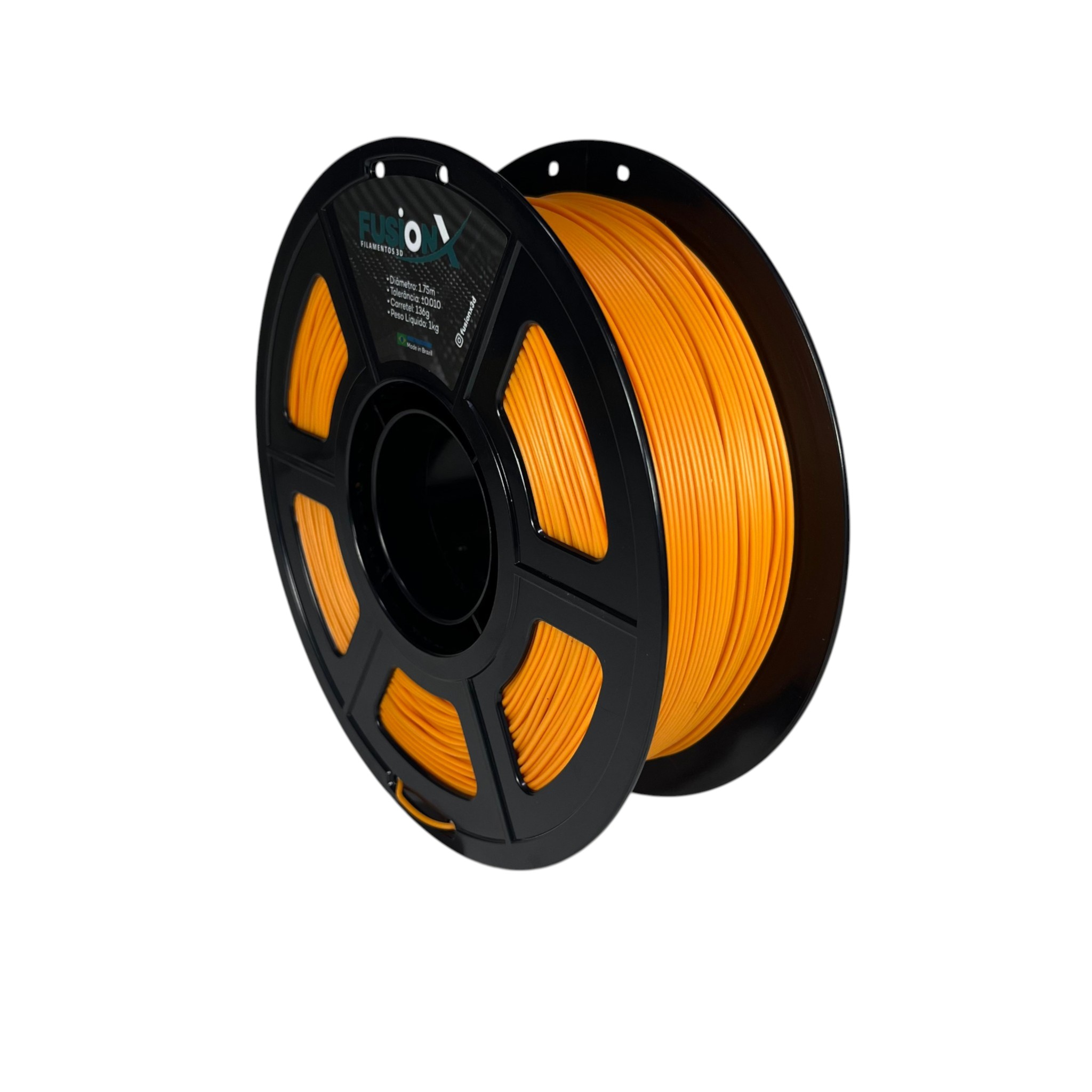 Filamento FusionX PLA Matte Orange Pumpkin 1.0kg 1.75mm