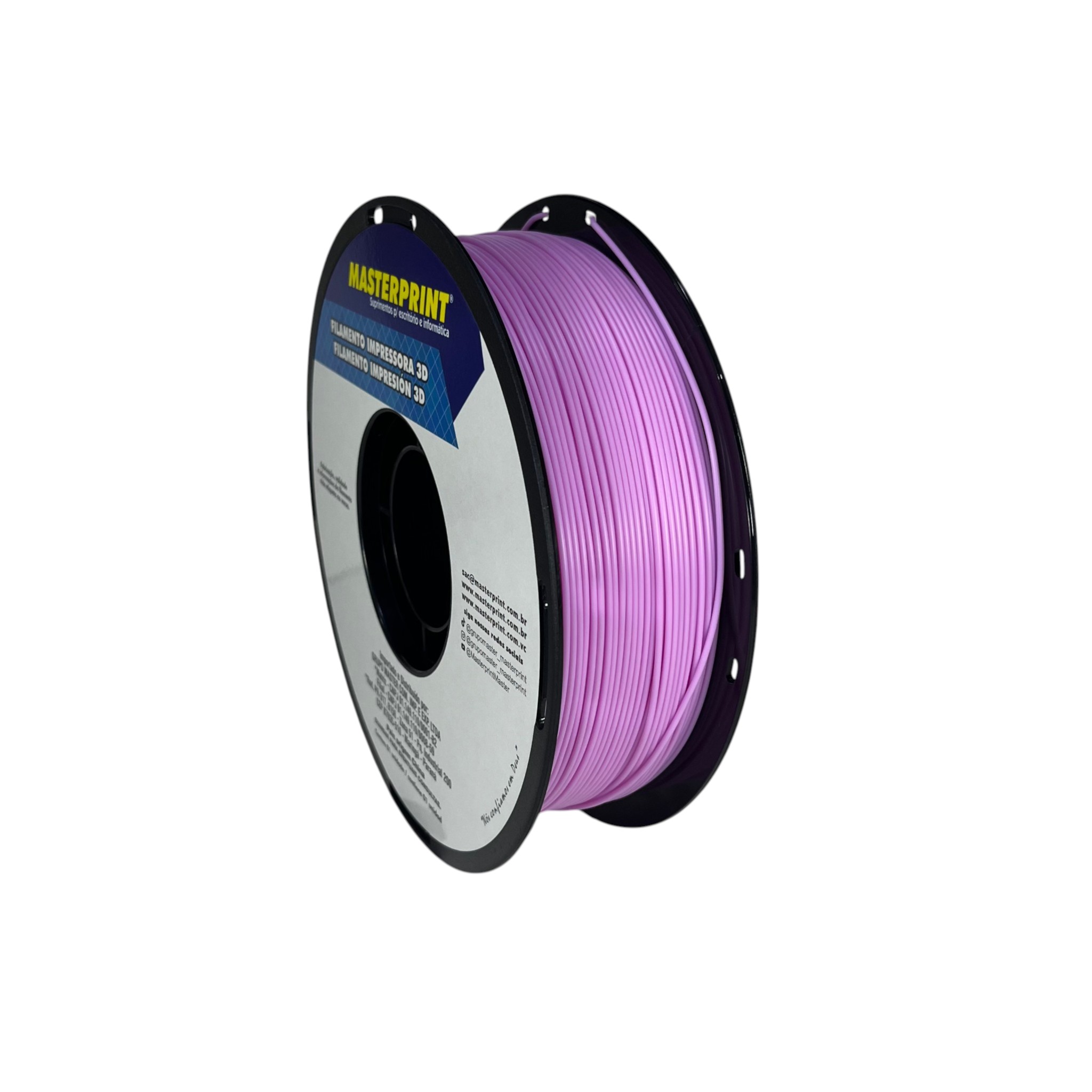 Filamento MasterPrint PLA 1kg 1.75mm Roxo Claro