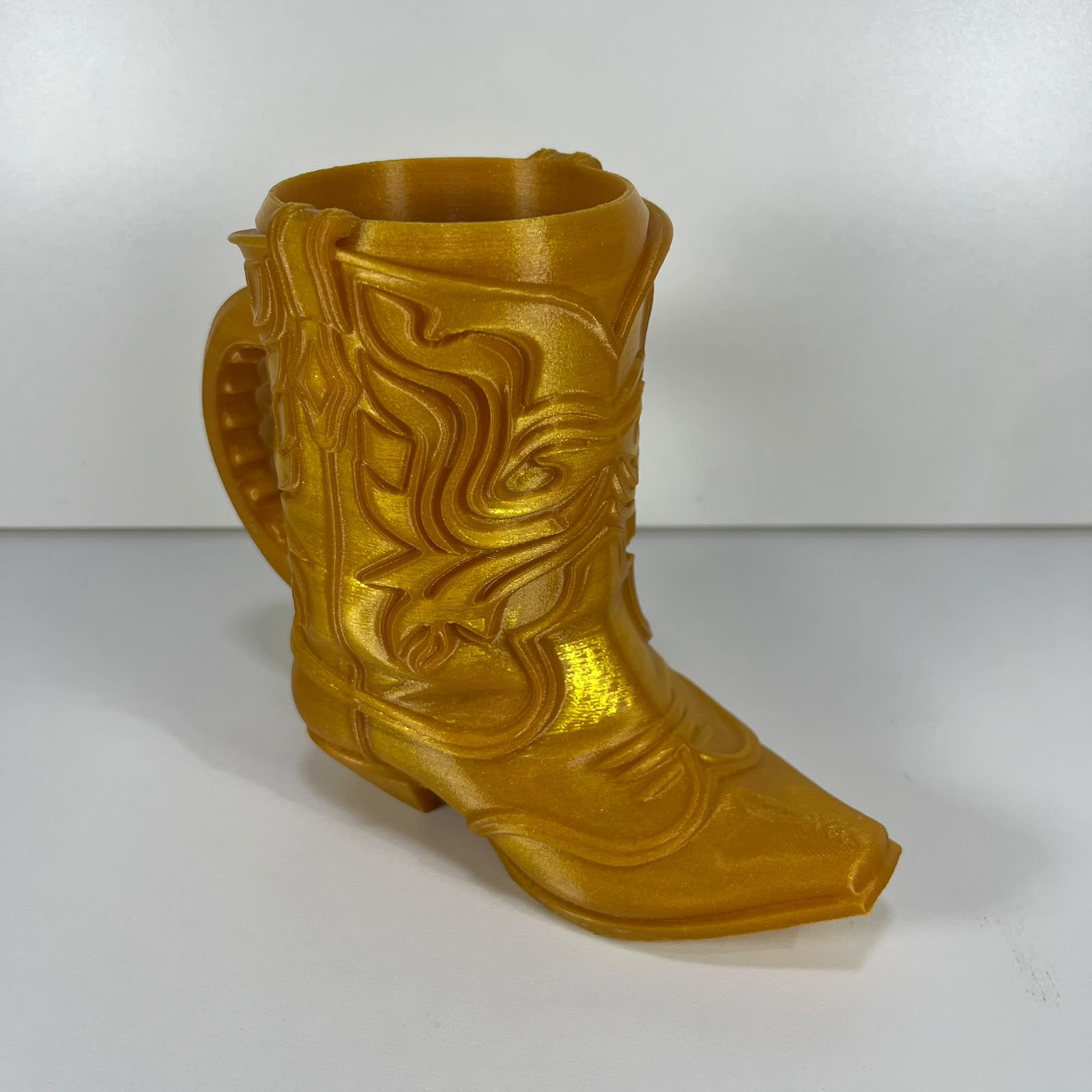 Porta-Lata Bota Country PETG - Linha Clássica - Dourado, foto 3