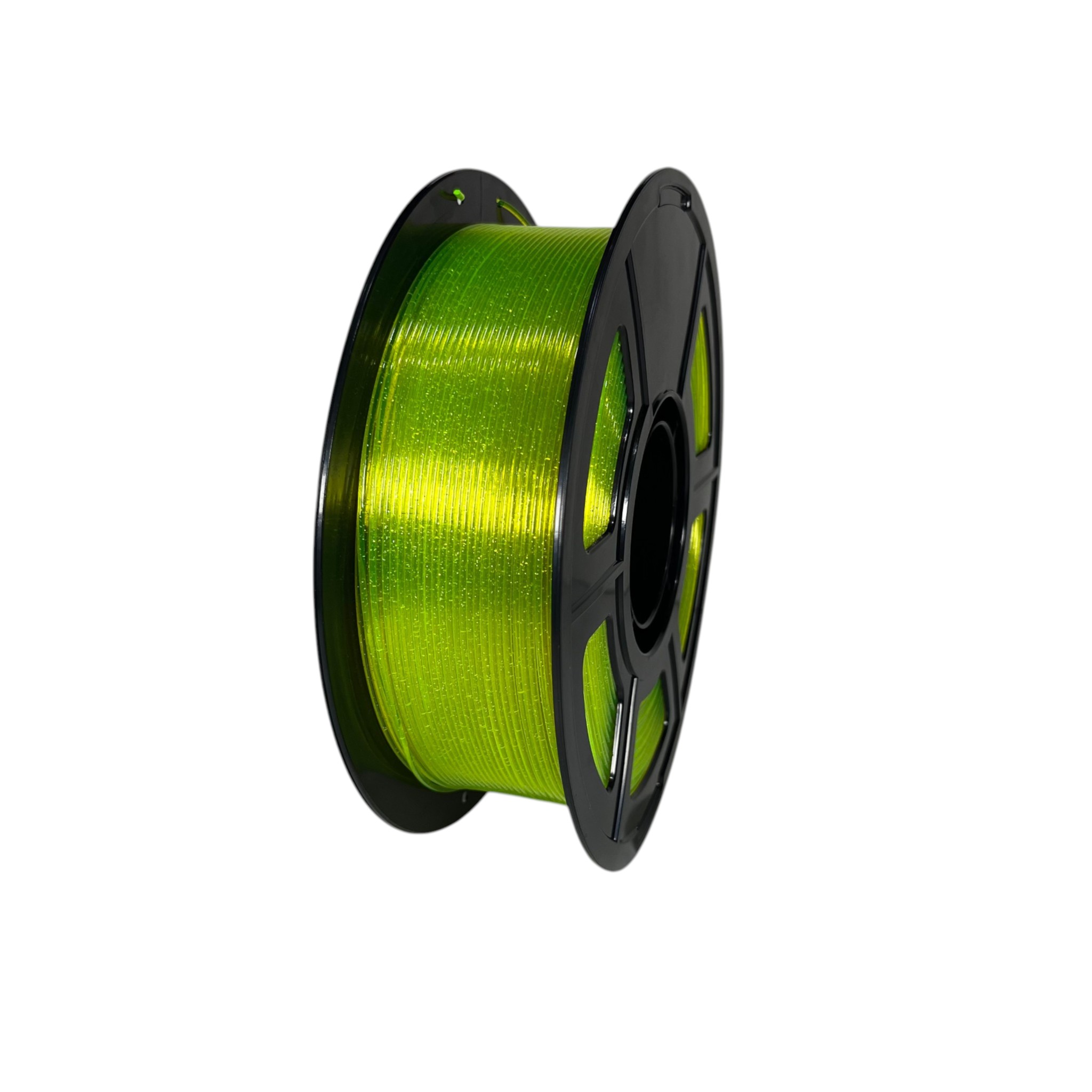 Filamento FusionX PETG Transparente Glitter Amarelo 1.75mm, foto 4