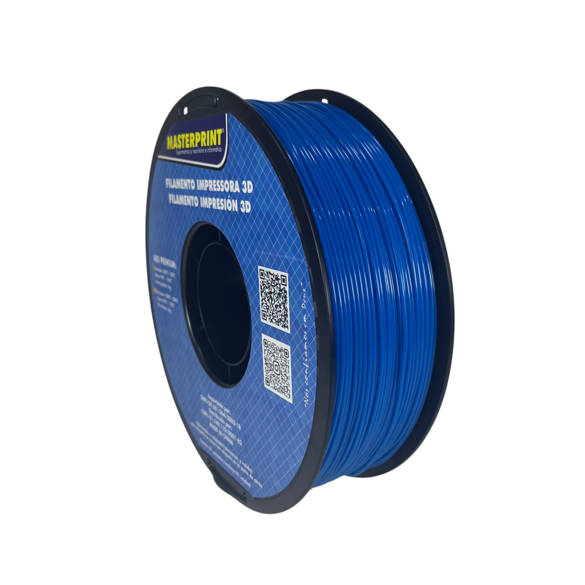Filamento MasterPrint ABS 1kg 1.75mm Azul