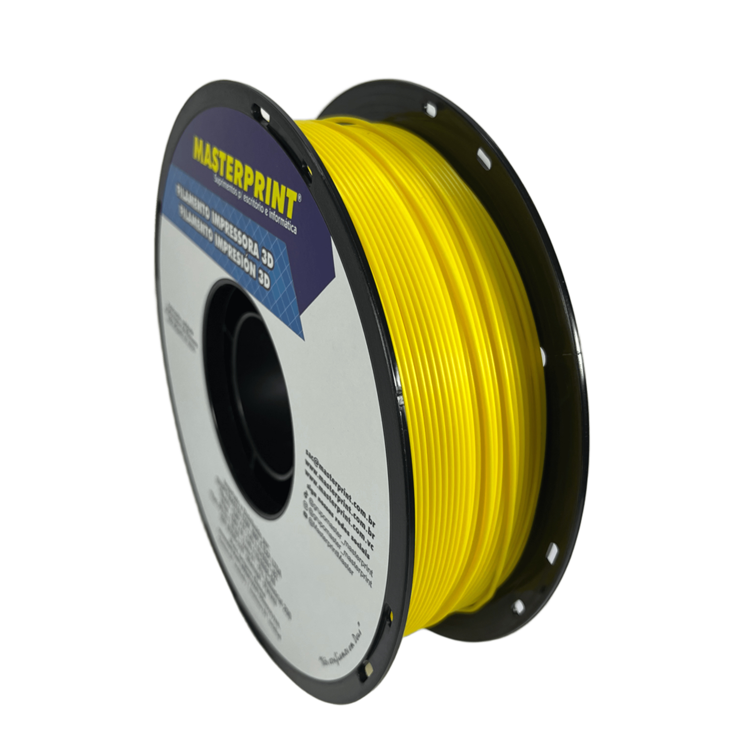 Filamento MasterPrint PLA 1kg 1.75mm Amarelo