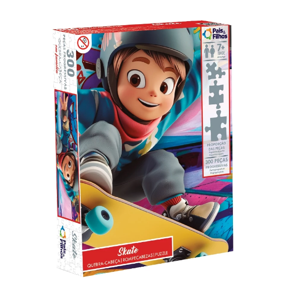 Pais & Filhos - Q Cabeca Em Familia 300 Pcs - Skate