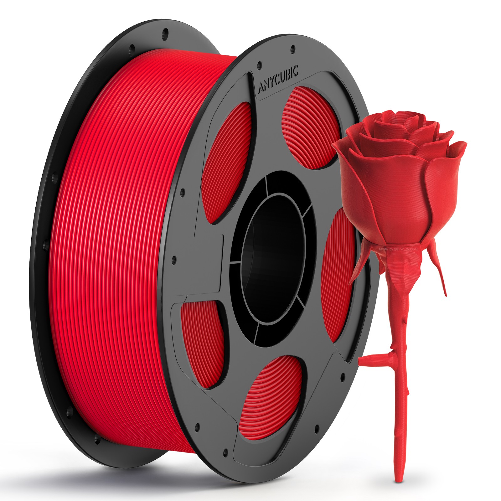 Foto de Filamento – PETG – Vermelho – Anycubic – 1kg