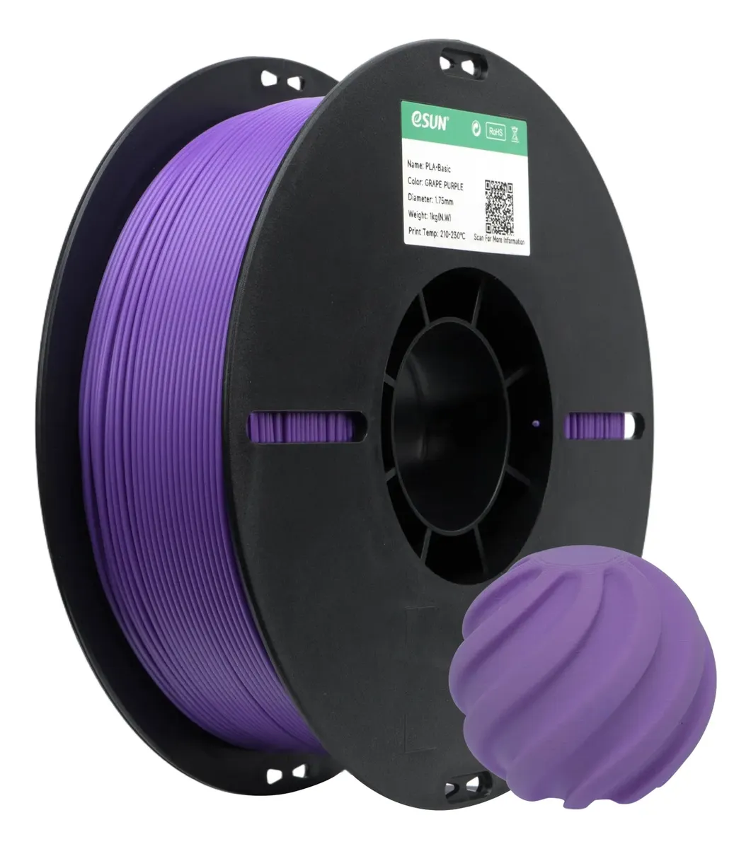 Foto de Filamento PLA Basic - Roxo Uva - 1,75mm - 1 Kg - eSun