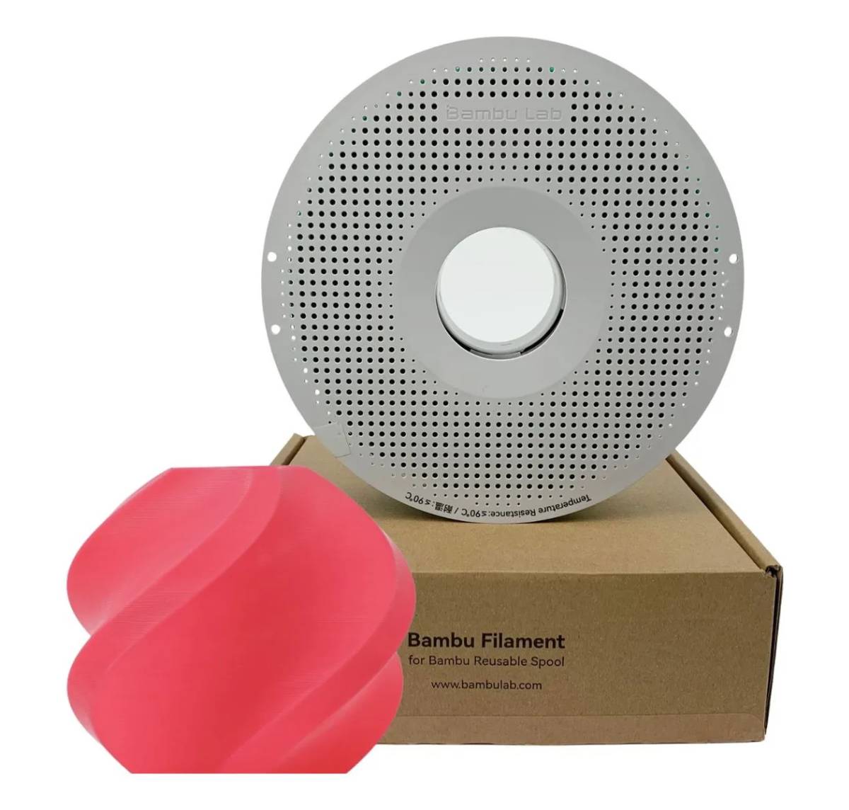 Foto de Filamento – PLA Basic – Rosa Choque – 1.75mm – Bambu Lab