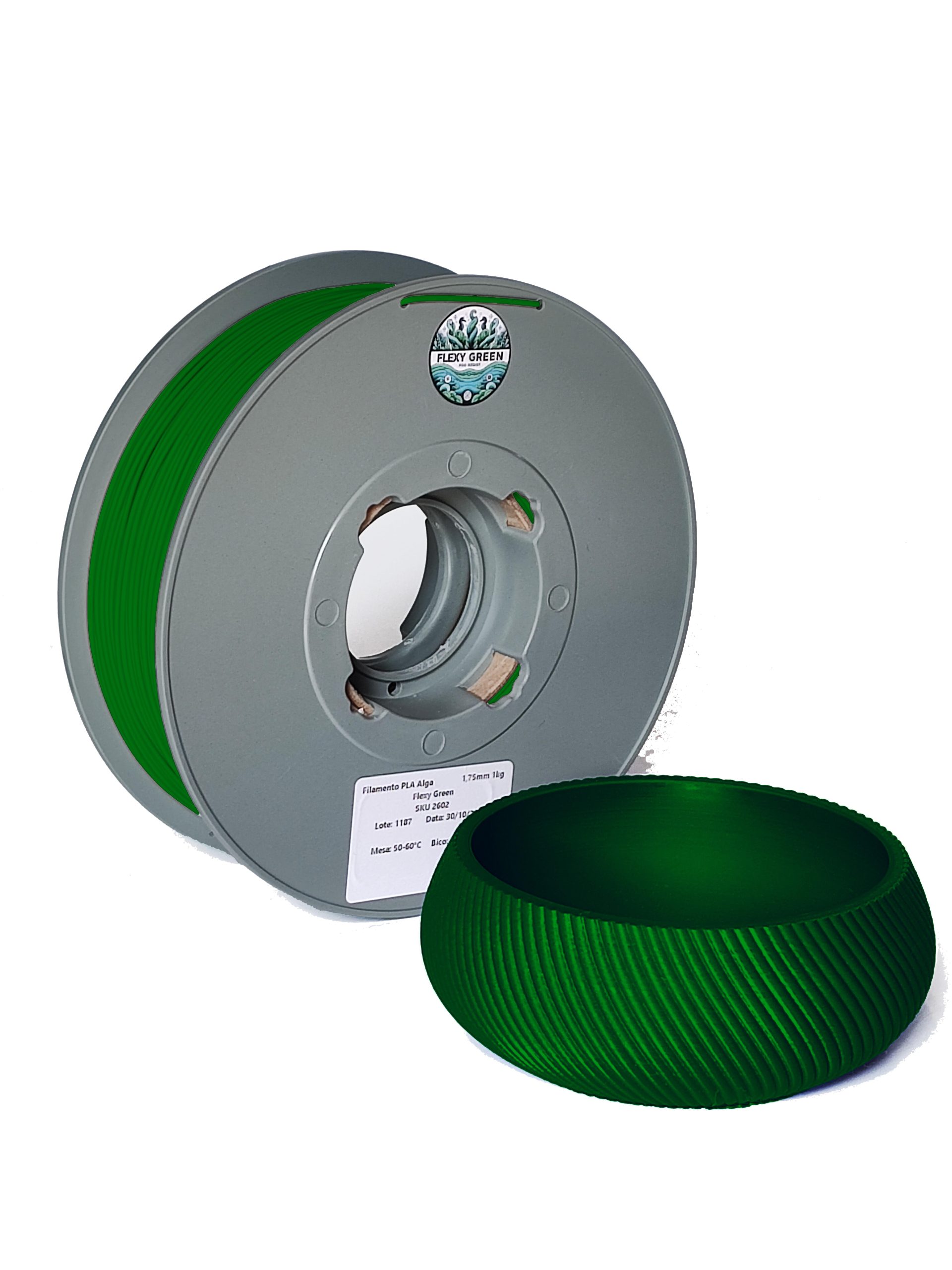 Foto de Filamento – PLA – Verde – Flexy Green