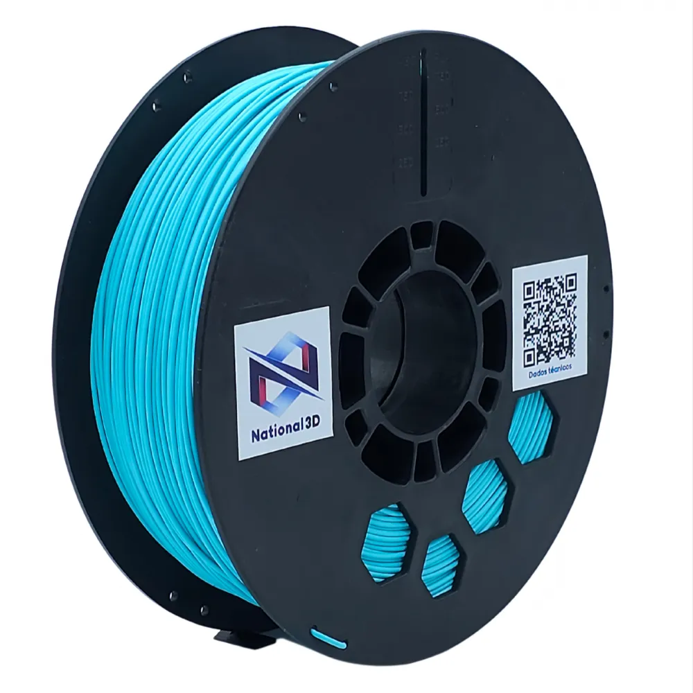 Foto de Filamento PLA High speed – Azul Tiffany – National 3D – 1.75mm – 1KG