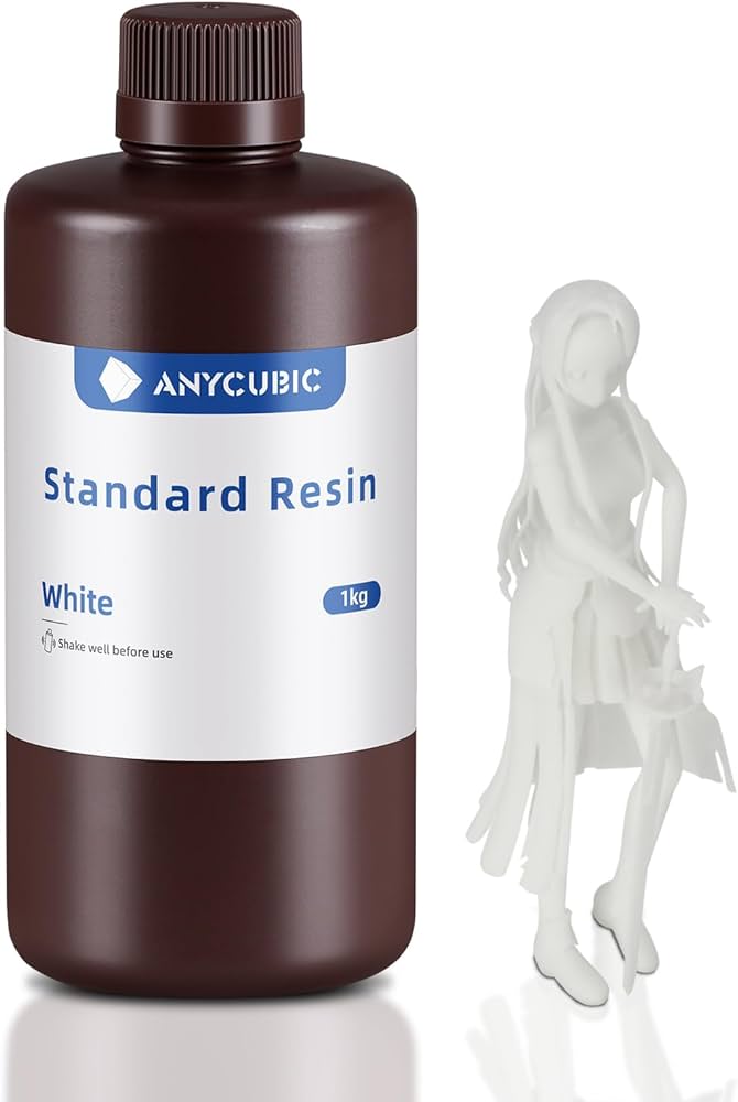 Foto de Resina para impressão 3D – Standard – Branco – 1kg – Anycubic