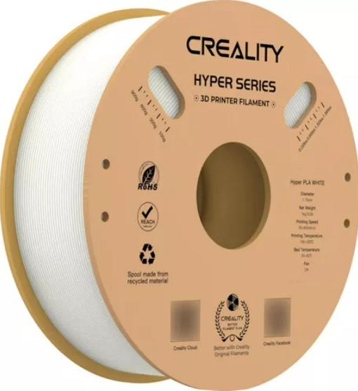 Foto de Filamento – Hyper – PLA – Branco – 1.75mm – Creality