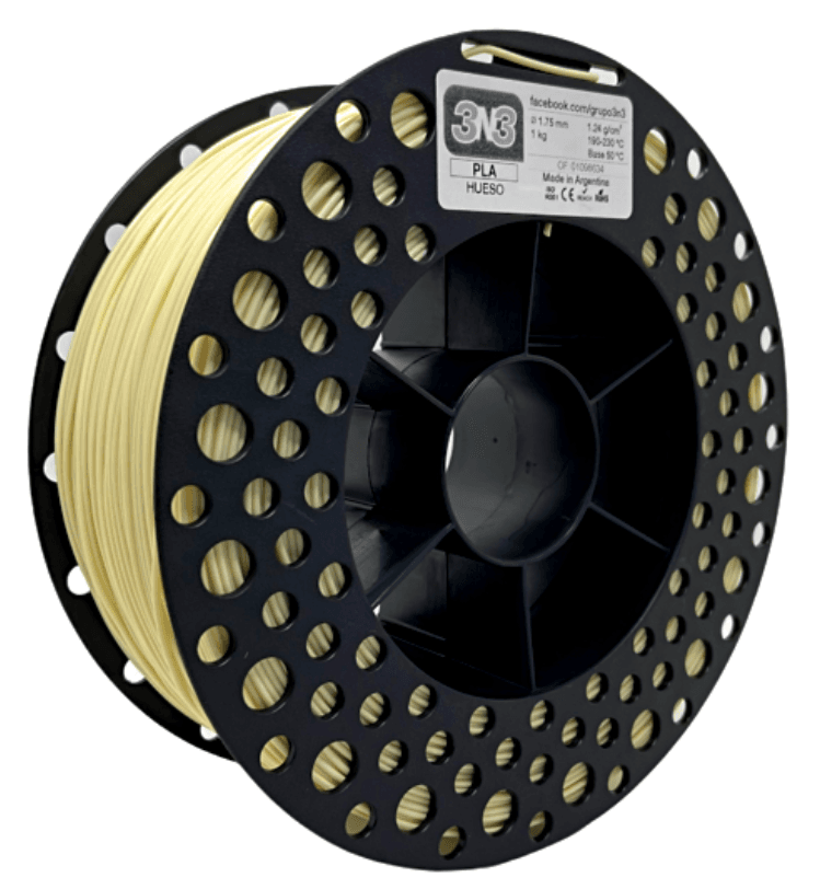 Foto de Filamento PLA – Osso – 3N3 – 1.75mm – 1kg