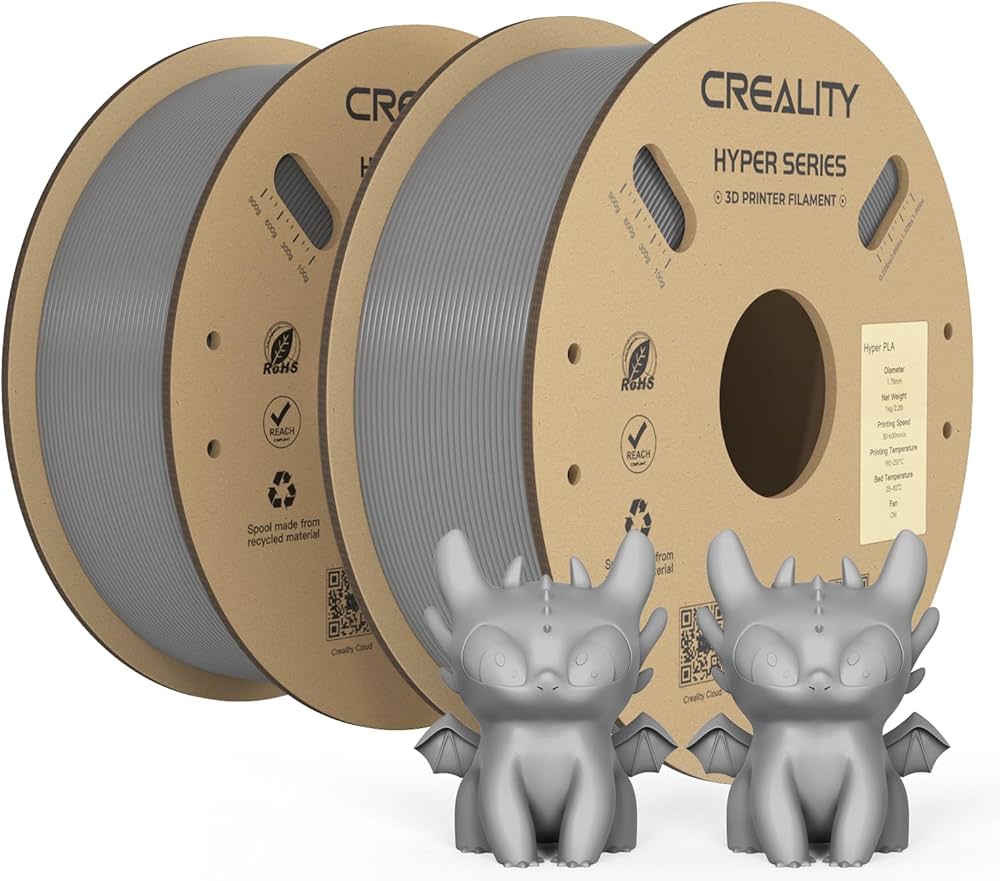 Foto de Filamento – Hyper – PLA – Cinza – 2un – 1.75mm – Creality