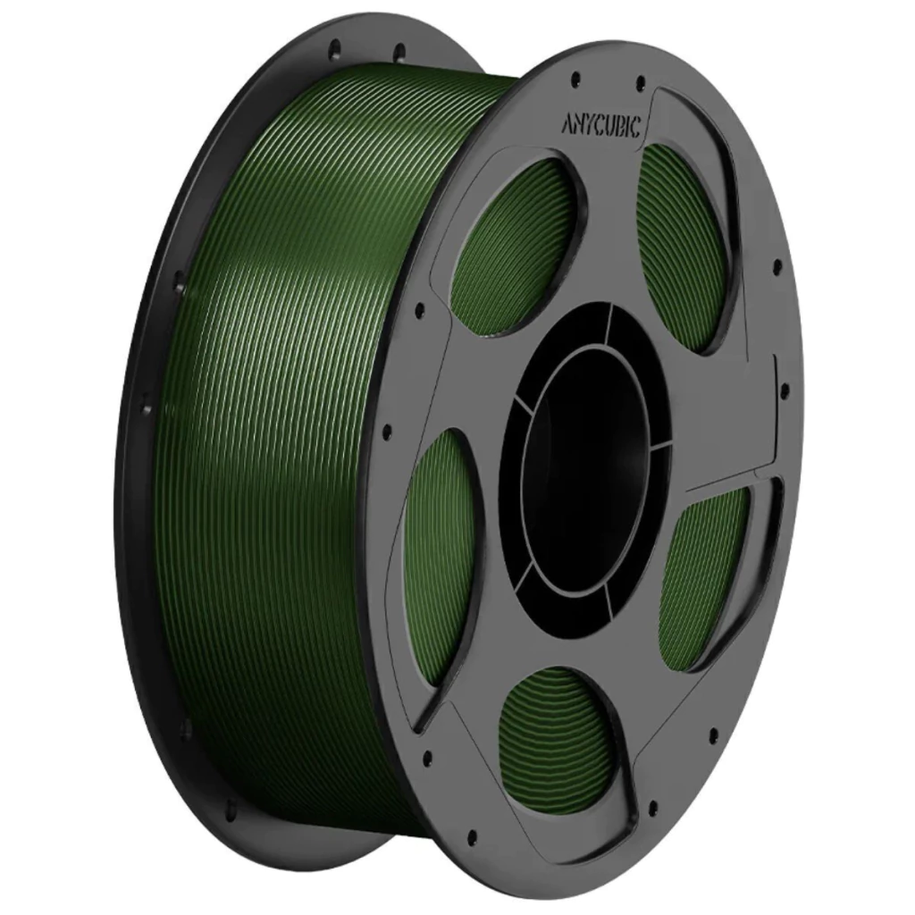 Foto de Filamento – PETG – Verde Oliva Translúcido – Anycubic – 1kg