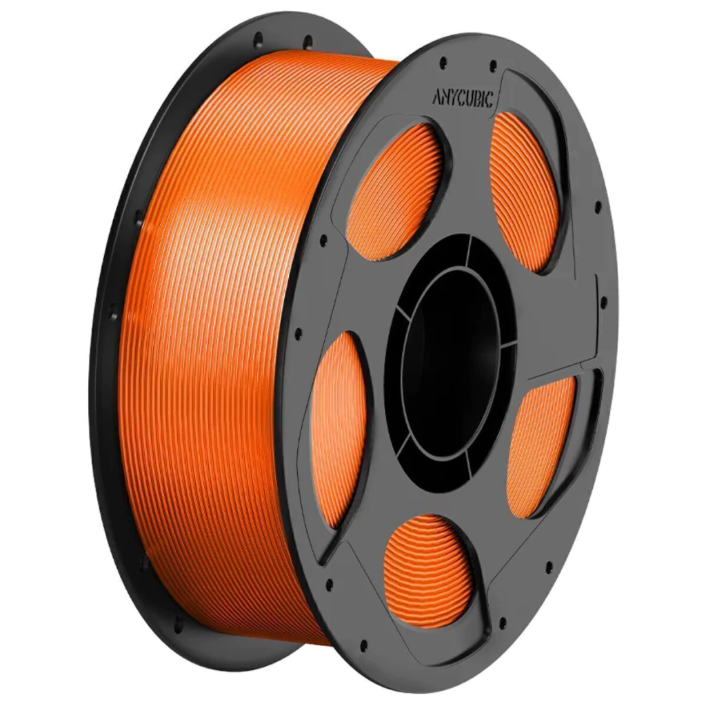 Foto de Filamento – PETG – Laranja Translúcido – Anycubic – 1kg