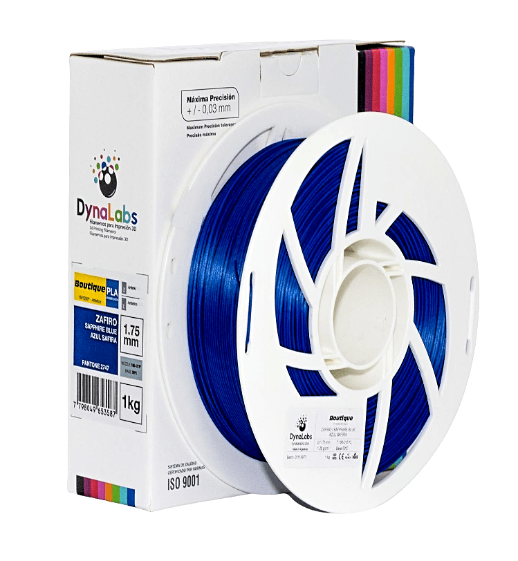 Foto de Filamento PLA Boutique - Azul Safira - Dynalabs - 1.75mm - 1kg