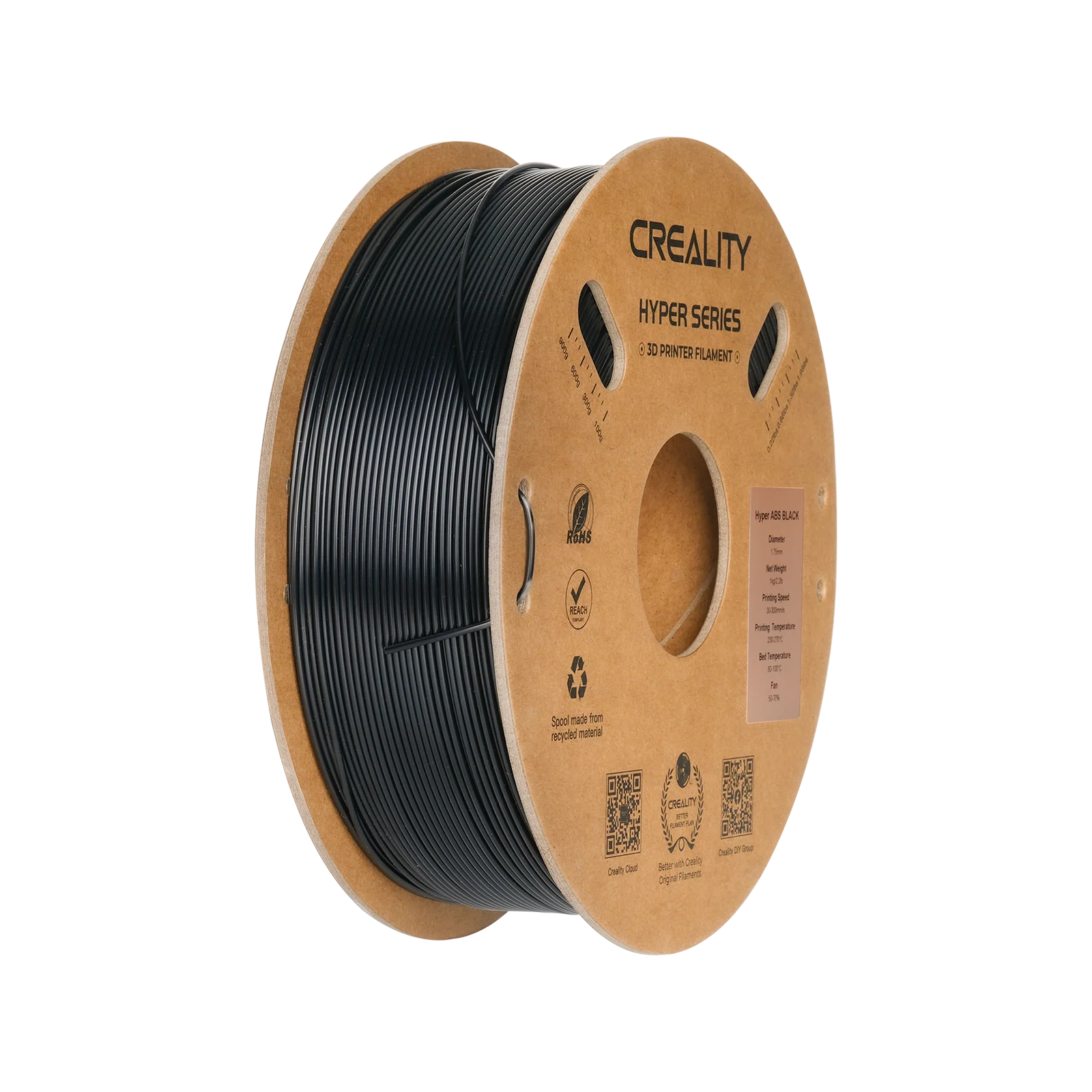 Foto de Filamento ABS Hyper – Preto – 1kg – Creality