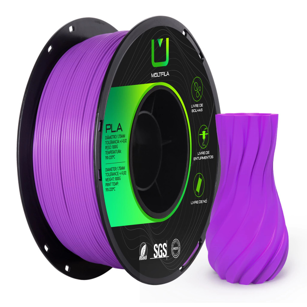 Foto de Filamento – PLA – Roxo – Multfila – 1kg