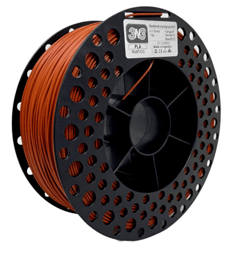 Foto de Filamento PLA – Rústico – 3N3 – 1.75mm – 1kg