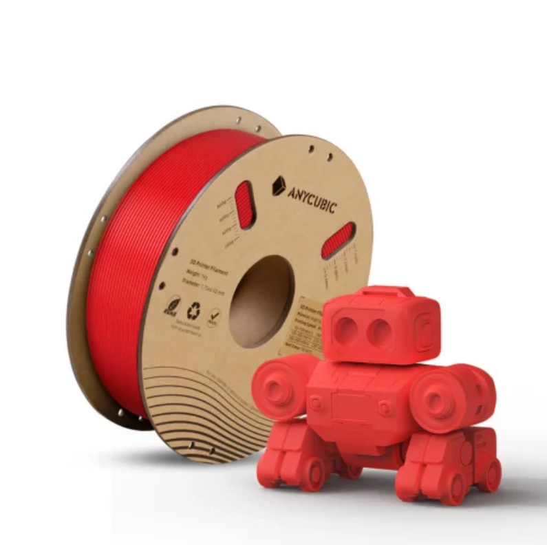 Foto de Filamento - PLA Vermelho Brilhante - Alta Velocidade - 1.75mm  - 1KG Anycubic