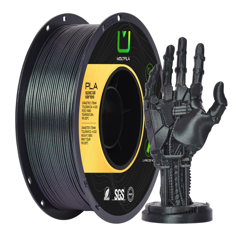 Foto de Filamento – PLA – Galaxy Green – Multfila – 1kg