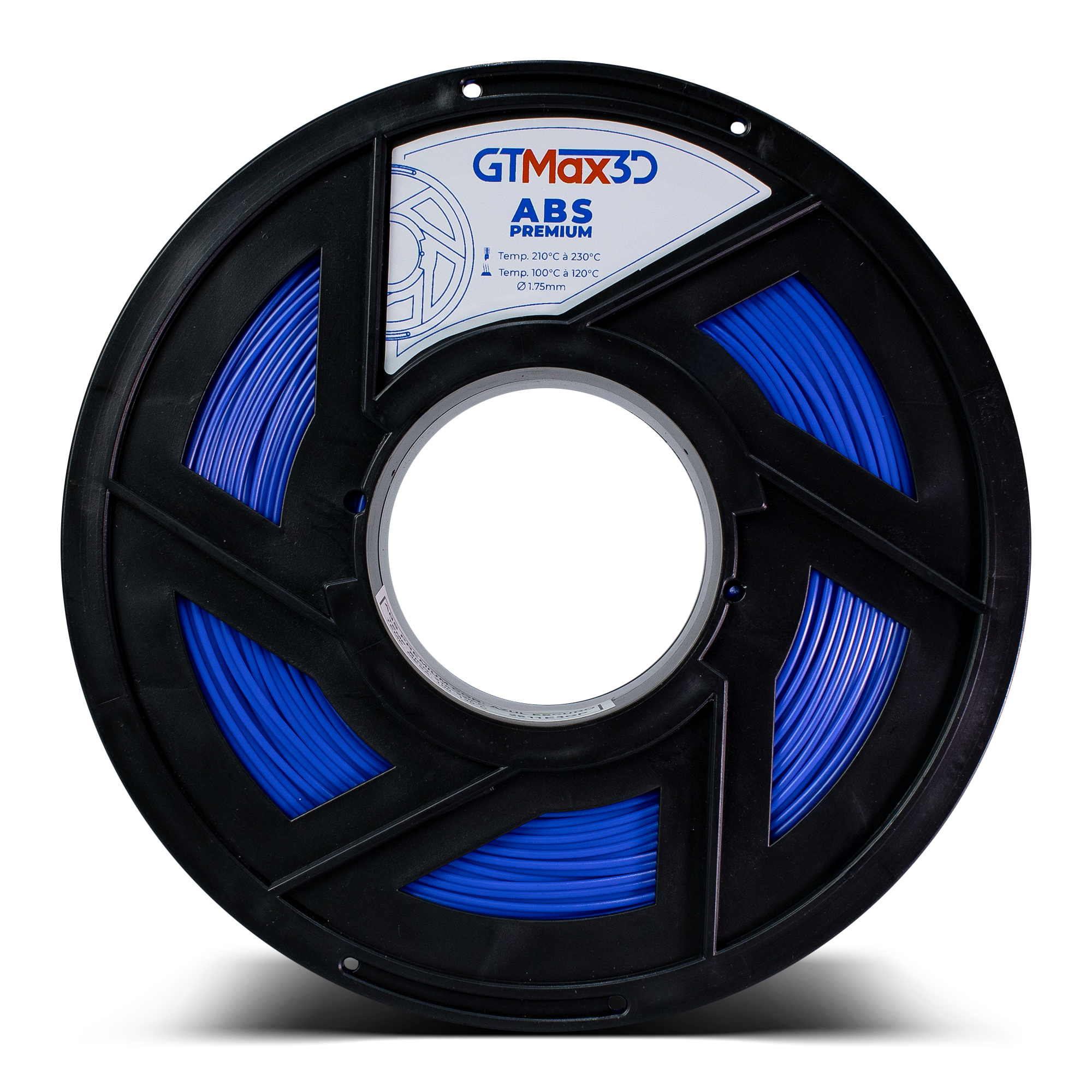 Foto de Filamento ABS – Azul Escuro – Premium – GTMax 3D – 1KG