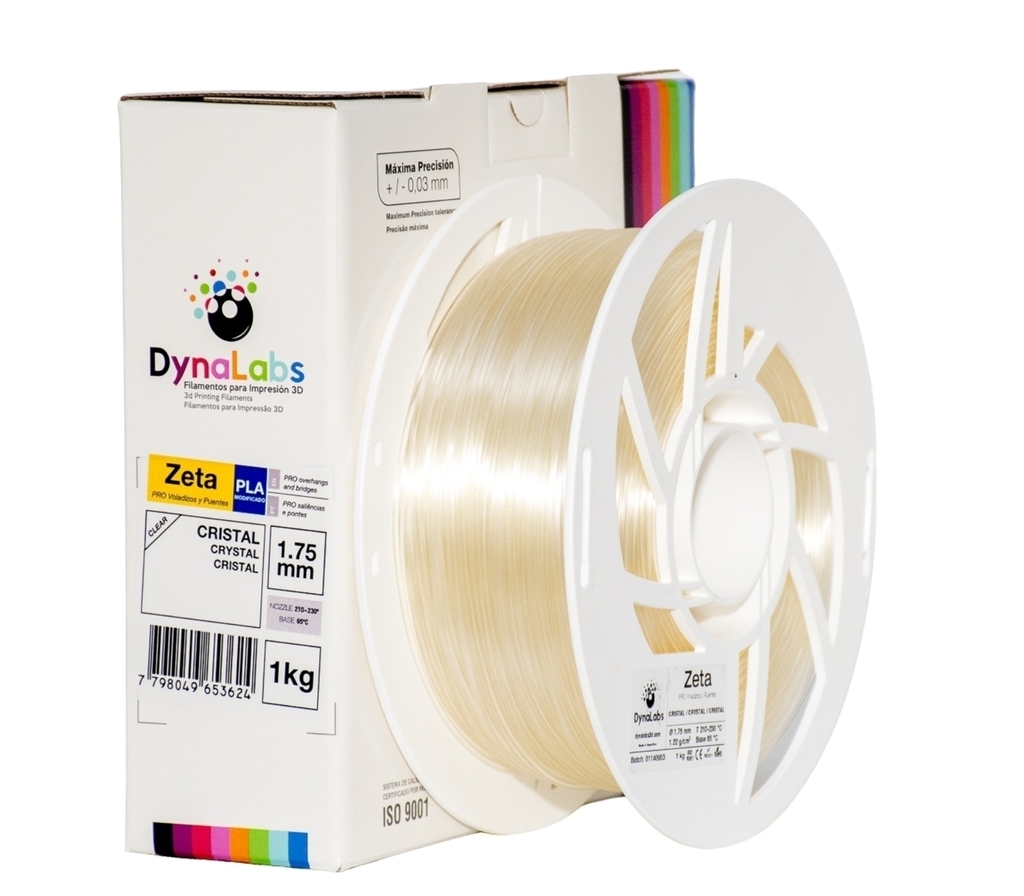 Foto de Filamento PLA Zeta – Natural – Dynalabs – 1.75mm – 1kg