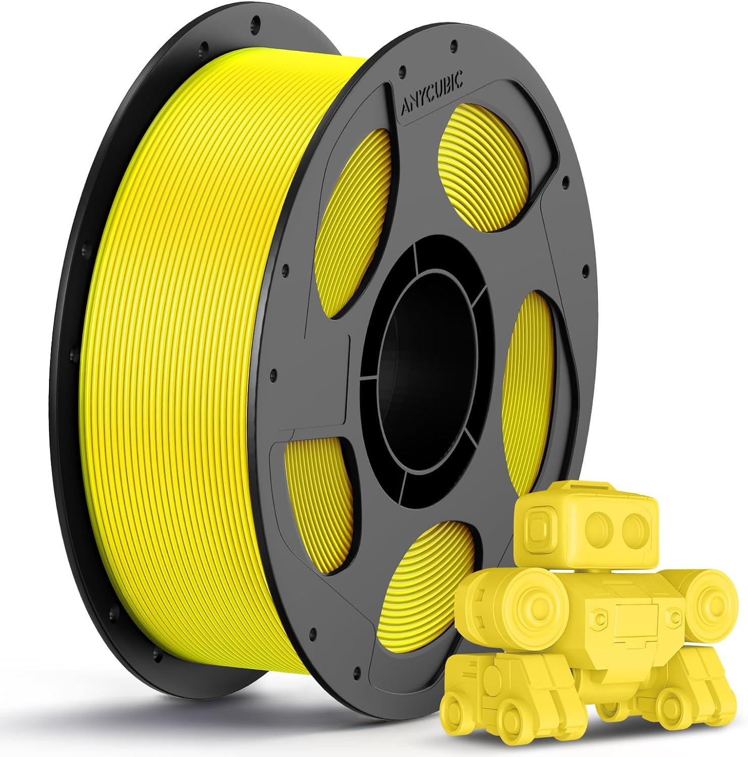 Foto de Filamento – PLA – Amarelo – Anycubic – 1kg