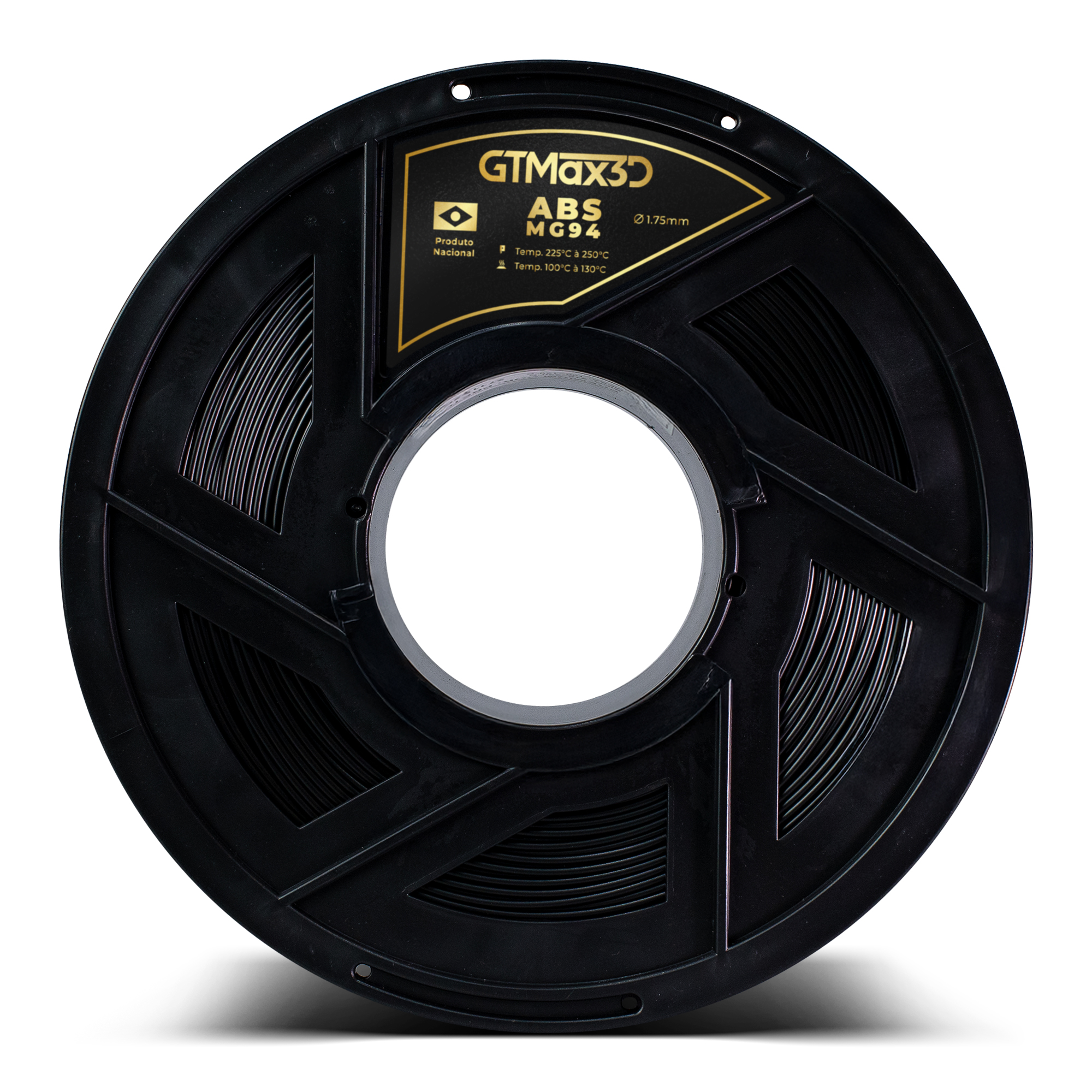 Foto de Filamento ABS - Preto - Premium MG94 - GTMax 3D - 1.75mm - 1KG
