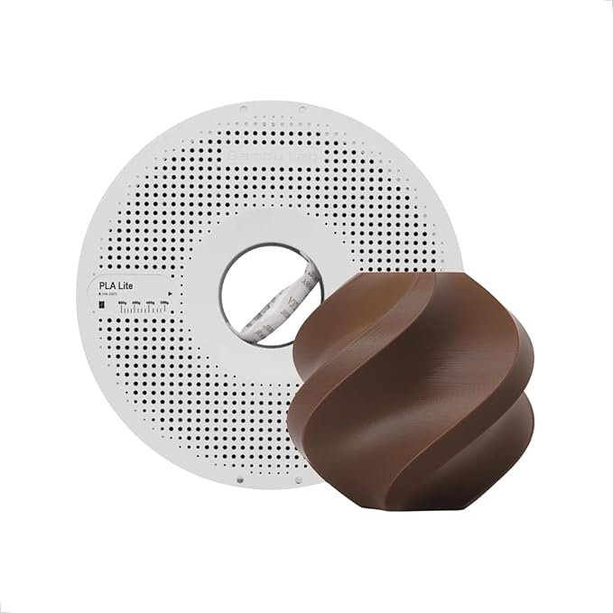 Foto de Filamento – PLA Lite – Marrom Cacau – 1.75mm – 1kg – Bambu Lab