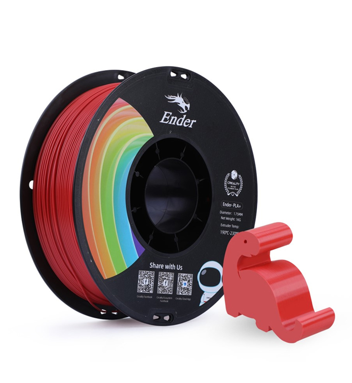 Foto de Filamento – Ender+ PLA – Vermelho – 1kg – 1.75mm – Creality
