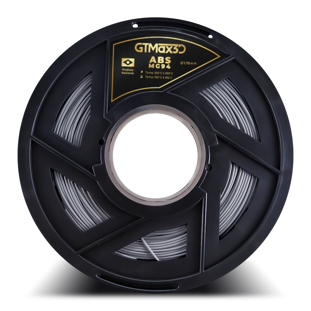 Foto de Filamento ABS - Prata - Premium MG94 - GTMax 3D - 1.75mm - 1KG