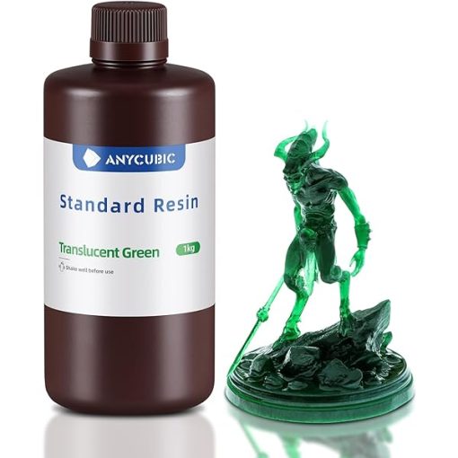 Foto de Resina para impressão 3D – Translúcida – Verde – Anycubic