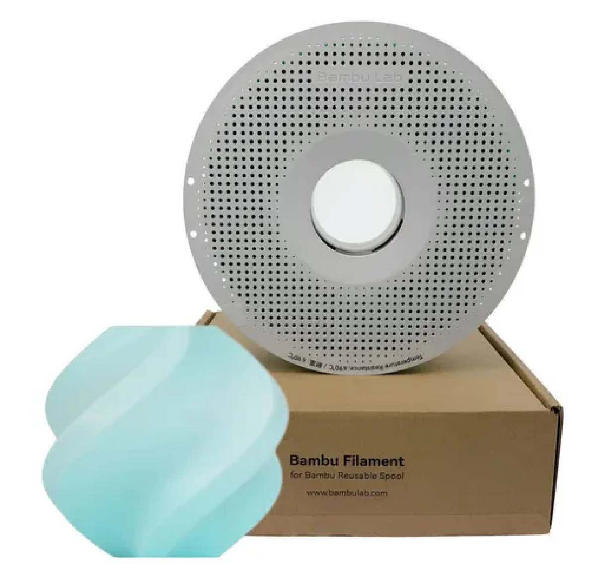 Foto de Filamento – PLA Basic – Sussurro Antártico – 1.75mm – Bambu Lab