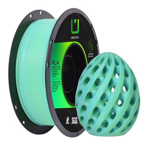 Foto de Filamento – PLA – Matte Duo Color – Azul e Verde – Multfila – 1kg