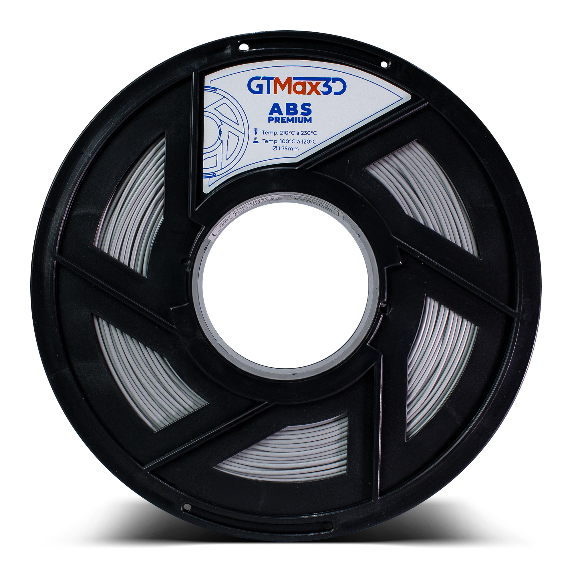 Foto de Filamento ABS – Cinza – Premium – GTMax 3D – 1KG