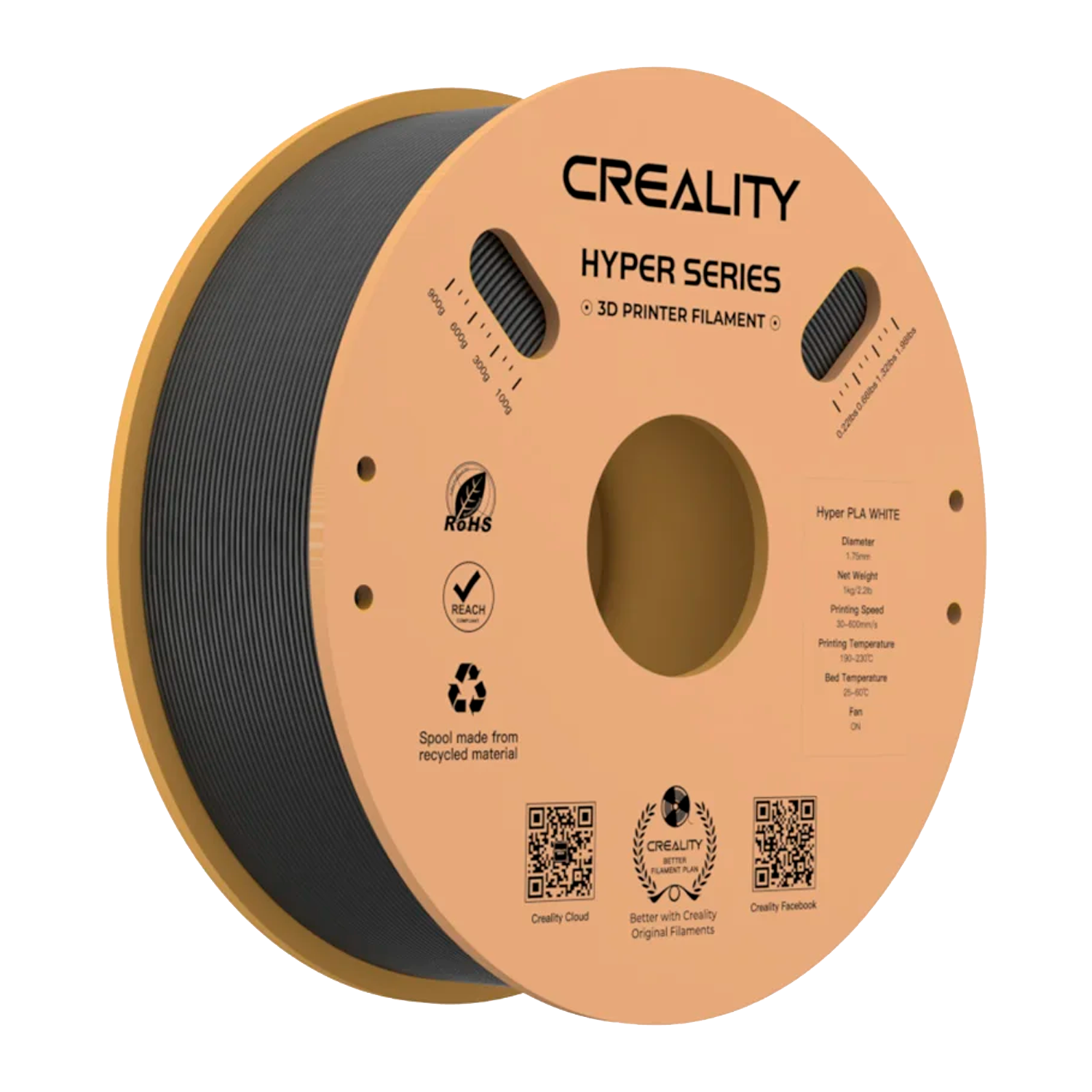 Foto de Filamento - Hyper - PLA - Preto - 1.75mm - Creality