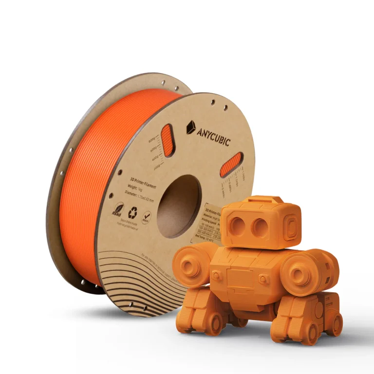 Foto de Filamento Alta Velocidade – PLA – Laranja Vibrante – Anycubic – 1kg