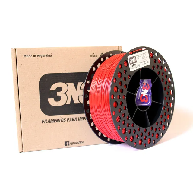 Foto de Filamento EPET - Vermelho - 3N3 - 1.75mm - 1kg