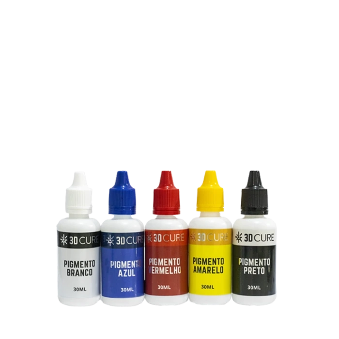 Foto de Kit 5 cores de Pigmentos para Resina 3D - 3D Cure