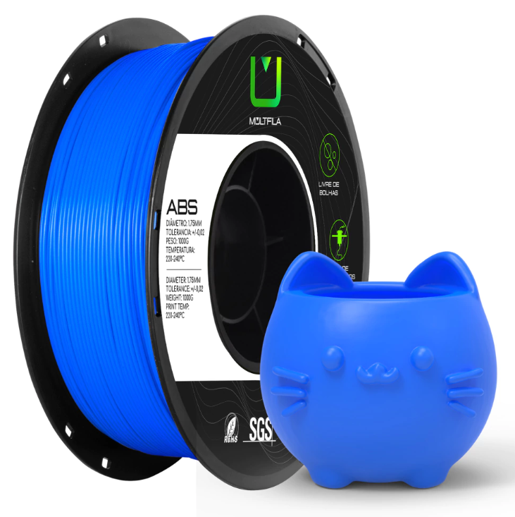 Foto de Filamento – ABS – Azul – Multfila – 1kg