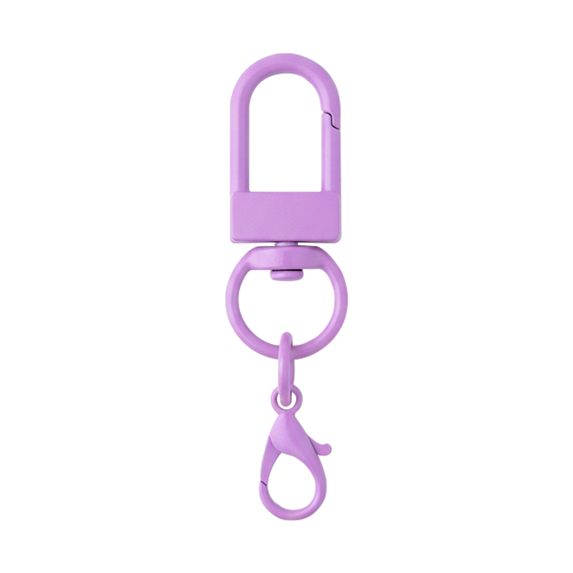 Foto de Kit 100 Chaveiro Gancho Duplo Giratório  Roxo