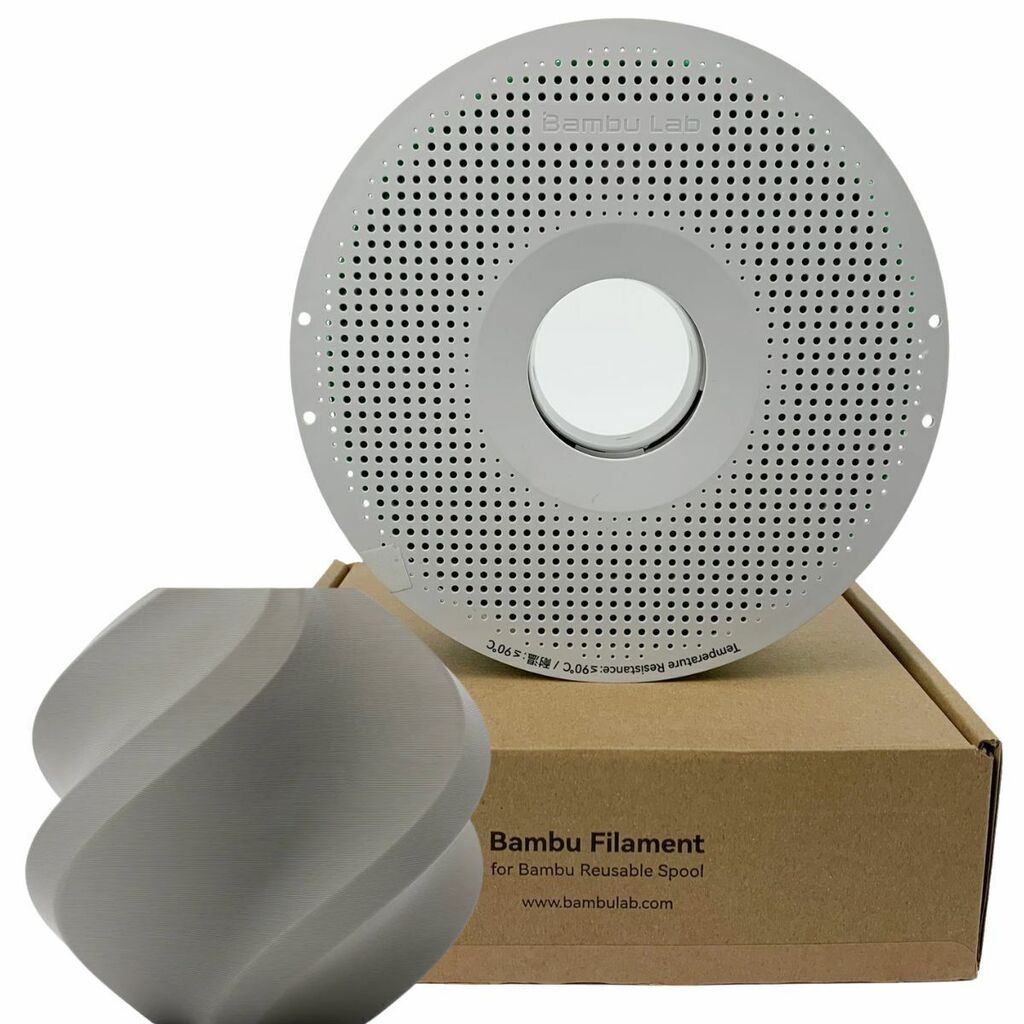 Foto de Filamento – PLA Basic – Cinza – 1.75mm – Bambu Lab