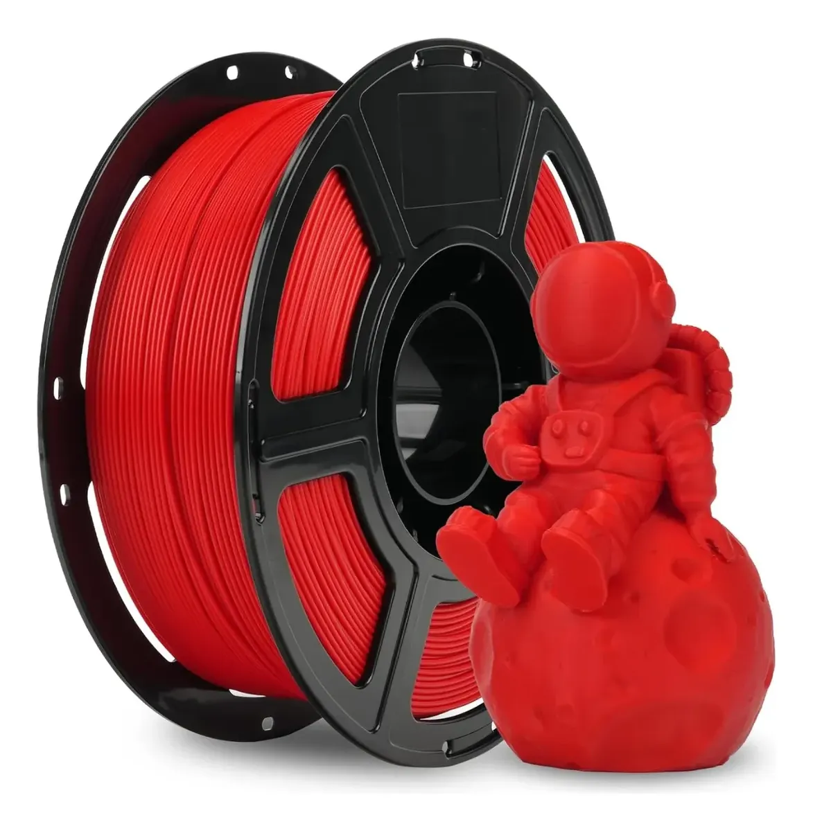 Foto de Filamento – PLA Lite Matte – Vermelho – 1kg – Flashforge