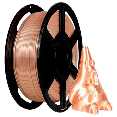 Foto de Filamento - PLA Silk - Bege Nude - 1 kg - Flashforge